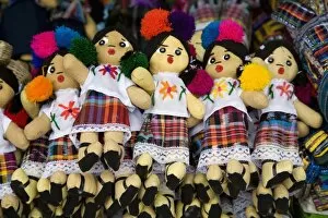 Images Dated 28th November 2007: Worry dolls, Panajachel, Lake Atitlan, Guatemala, Central America