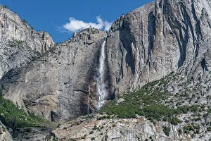 Yosemite National Park Tourism Prints: Yosemite Falls, highest waterfall