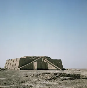 Prints of The ziggurat at Ur, Iraq, Middle East Iraq Prints: The Ziggurat at Ur Print