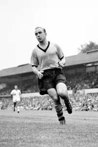 Prints of Billy Wright, Wolves The 40s - 60s Prints: Billy Wright Print - Wolverhampton Wanderers FC Player Photo
