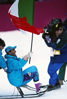 Alberto Tomba - 1992 Albertville Winter Olympics - Mens Giant Slalom