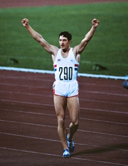 Allan Wells celebrates winning 100m gold at the 1980 Moscow Olympics Allan Wells celebrates winning 100m gold at the 1980 Moscow Olympics