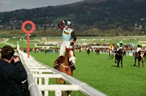 AP McCoy on the Mr Mulligan wins the 1997 Cheltenham Gold Cup AP McCoy on the Mr Mulligan wins the 1997 Cheltenham Gold Cup