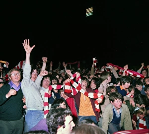 Arsenal fans celebrate winning the 1971 league title Arsenal fans celebrate winning the 1971 league title
