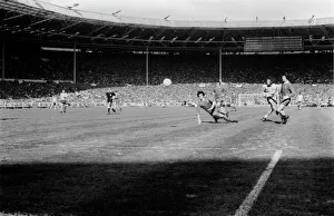 Charlie George scores for Arsenal at Wembley in 1971 to complete the League and Cup Double Charlie George scores for Arsenal at Wembley in 1971 to complete the League and Cup Double