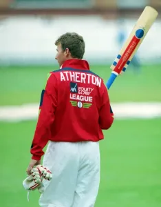 Lords Cricket Ground Prints: Mike Atherton Print - Lancashire Cricket Fielding Practice at Lords