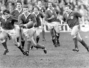 David Irwin on the ball for Ireland - 1983 Five Nations David Irwin on the ball for Ireland - 1983 Five Nations