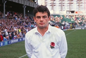 England captain Will Carling - 1990 Five Nations Championship England captain Will Carling - 1990 Five Nations Championship