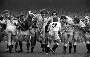 England forwards shield scrum-half Jan Webster - 1972 Five Nations England forwards shield scrum-half Jan Webster - 1972 Five Nations