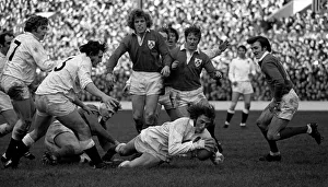 Englands Chris Ralston scores against Ireland - 1972 Five Nations Englands Chris Ralston scores against Ireland - 1972 Five Nations