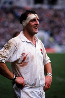 Englands Wade Dooley - 1990 Five Nations Championship Englands Wade Dooley - 1990 Five Nations Championship