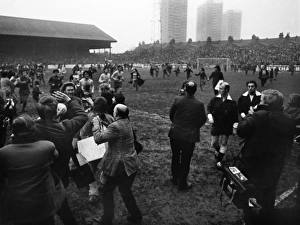 Fans mob the players at Brisbane Road after Orients victory over Chelsea in the 1972 FA Fans mob the players at Brisbane Road after Orients victory over Chelsea in the 1972 FA