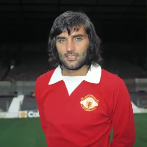 George Best Prints: George Best Print - 1972/73 Manchester United Season