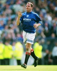 Paul Gascoigne Prints: Paul Gascoigne Celebrates Hat-trick Print