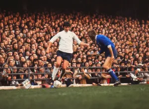 Baseball Stadium Prints: Derby County Player Roger Davies in Action Print