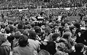 Gareth Edwards is chaired off the field after the famous game between the All Blacks Gareth Edwards is chaired off the field after the famous game between the All Blacks