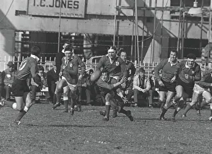 Gareth Edwards passes the ball out to Barry John at Cardiff Arms Park in 1969 Gareth Edwards passes the ball out to Barry John at Cardiff Arms Park in 1969
