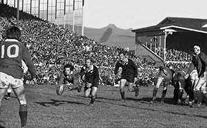 Gareth Edwards passes to Barry John during the second Lions test against the All Blacks Gareth Edwards passes to Barry John during the second Lions test against the All Blacks