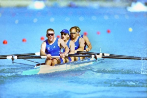 Great Britains Coxless four rowers on the way to gold at the Sydney Olympics Great Britains Coxless four rowers on the way to gold at the Sydney Olympics