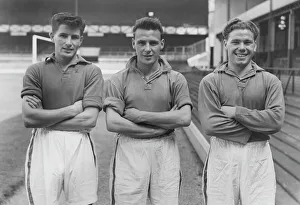 Ian Hillsdon, John Clayton, Jack Keeley - Everton Ian Hillsdon, John Clayton, Jack Keeley - Everton