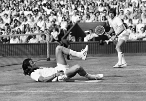 Ille Nastase and Jimmy Connors - 1975 Wimbledon Championships Ille Nastase and Jimmy Connors - 1975 Wimbledon Championships