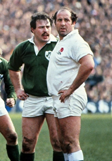 Irelands Phil Orr and Englands Colin Smart - 1981 Five Nations Irelands Phil Orr and Englands Colin Smart - 1981 Five Nations
