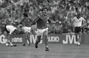 Images Dated 17th June 2006: Italys Marco Tardelli celebrates his goal in the 1982 World Cup Final