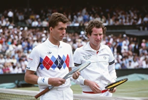 Ivan Lendl and John McEnroe at the 1983 Wimbledon Championships Ivan Lendl and John McEnroe at the 1983 Wimbledon Championships