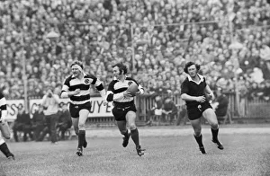 John Dawes makes a break in the build-up to the Barbarians famous try against New Zealand John Dawes makes a break in the build-up to the Barbarians famous try against New Zealand
