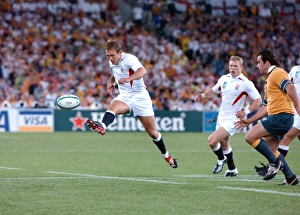 Jonny Wilkinson kicks ahead during the 2003 World Cup Final Jonny Wilkinson kicks ahead during the 2003 World Cup Final