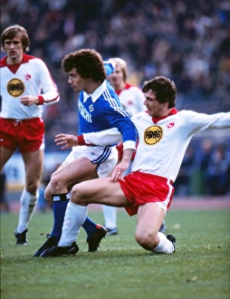 Kevin Keegan faces Dusseldorf during the 1978/9 Bundesliga Kevin Keegan faces Dusseldorf during the 1978/9 Bundesliga