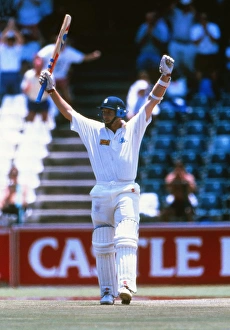 Mike Atherton celebrates reaching his century on the way to scoring 185 not out against South Africa in 1995 Mike Atherton celebrates reaching his century on the way to scoring 185 not out against South Africa in 1995