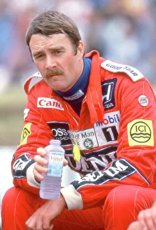 Race-winner Nigel Mansell at the 1987 British Grand Prix Race-winner Nigel Mansell at the 1987 British Grand Prix