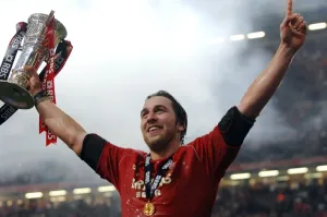 Six Nations Prints: Ryan Jones Print - Wales Rugby Union Six Nations Championship 2008