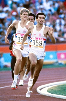 Seb Coe and Steve Cram enter the home straight in the 1500m final at the 1984 Los Angeles Seb Coe and Steve Cram enter the home straight in the 1500m final at the 1984 Los Angeles