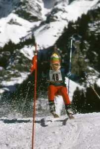 Alain Navillod Print - 1974 Men's Slalom at Wengen