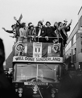 The Sunderland team bus arrives back at Roker Park after their 1973 FA Cup win The Sunderland team bus arrives back at Roker Park after their 1973 FA Cup win