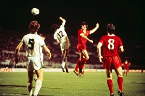 Tommy Smith heads home Liverpools second goal in the 1977 European Cup Final Tommy Smith heads home Liverpools second goal in the 1977 European Cup Final