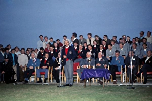 USA captain Sam Snead makes a speech at the presentation of the 1969 Ryder Cup USA captain Sam Snead makes a speech at the presentation of the 1969 Ryder Cup