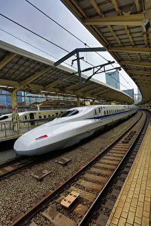 Shinkansen Japanese Bullet train in Tokyo Railway Station, Tokyo, Japan Shinkansen Japanese Bullet train in Tokyo Railway Station, Tokyo, Japan