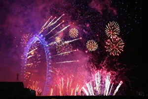 Spectacular New Years Eve Fireworks and London Eye, London Spectacular New Years Eve Fireworks and London Eye, London