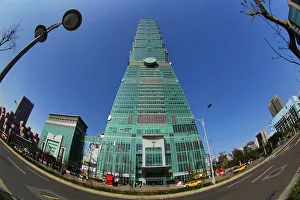 The Taipei 101 skyscraper tower, Taipei, Taiwan The Taipei 101 skyscraper tower, Taipei, Taiwan