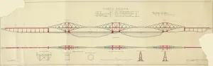 Forth Bridge Coloured Print