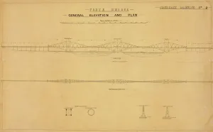 Forth Bridge Prints: Forth Bridge General Elevation Print