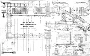 Print of Whitacre Footbridge Elevations and Plans