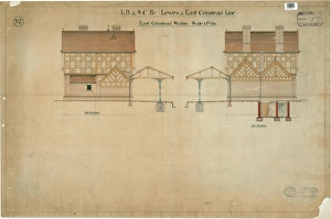 East Grinstead Station Side and End Elevations Print