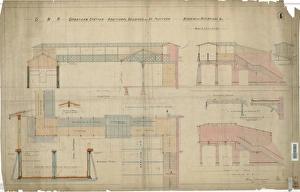 Granham Station Print - Up Platform Footbridge Widening