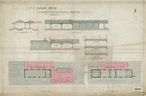 Granatham Station Down Side Platform Extension Print