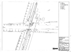 Network Rail Infrastructure Projects Prints: Level Crossing Modernisation, Hull-Bridlington Line - Bempton Level Crossing At 34m 43c Existing Survey [1986]