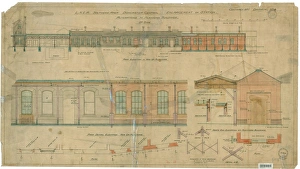 LNER Southern Area Doncaster Central - enlargment of station - alterations to platform LNER Southern Area Doncaster Central - enlargment of station - alterations to platform
